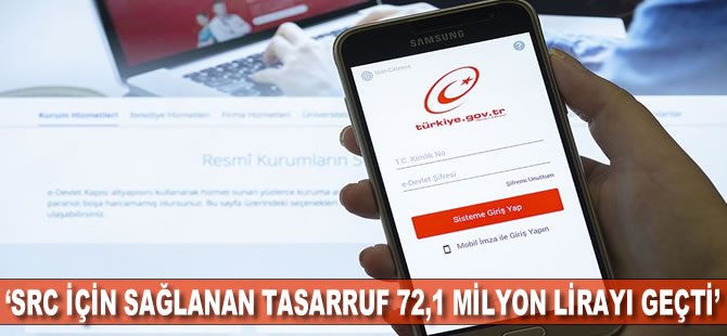 7 hizmet e-Devlet’ten verildi, 84,6 milyon lira tasarruf sağlandı