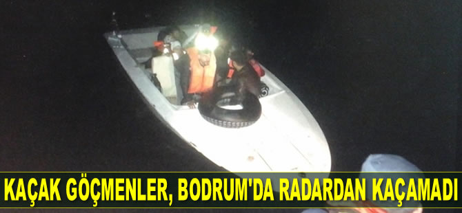 Bodrum’da 8 göçmen ve 1 organizatör yakalandı