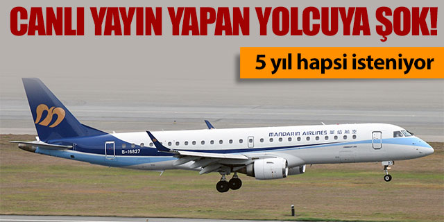 Canlı yayın yapan yolcuya büyük şok!