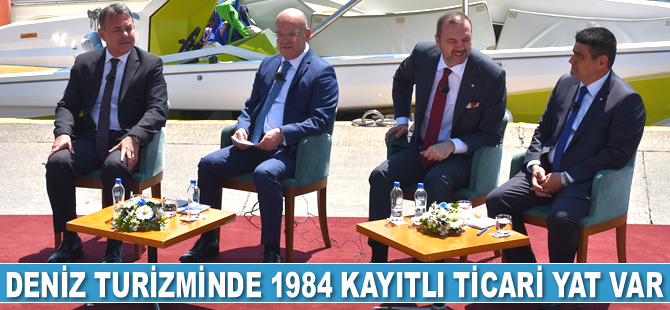 Deniz turizminde 1984 kayıtlı ticari yat var