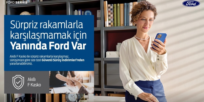 Ford, AXA Sigorta ile yapılan iş birliği kapsamında şimdi de Ford sahiplerine özel yeni hizmeti “AXAGO Akıllı F Kasko” ile yepyeni bir kasko deneyimi sunuyor.