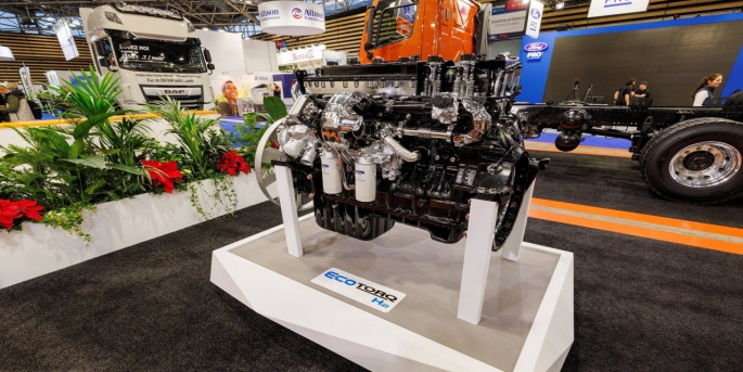 Ford Trucks hidrojen yakıtla çalışan H2-Ecotorq'un ilk ateşlemesini başarıyla gerçekleştirdi.