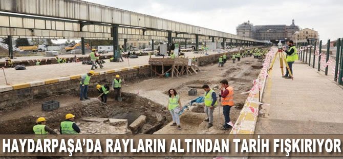 Haydarpaşa’da Rayların Altından Tarih Fışkırıyor