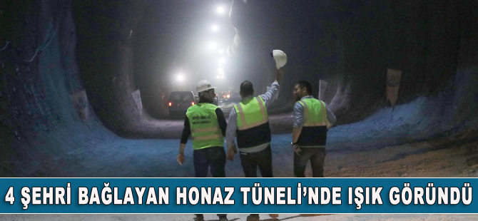 Honaz Tüneli’nde ışık göründü