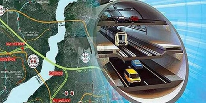 İki kıtayı metro hattı ile birbirine bağlayacak olan proje, İstanbul Boğazı’nı geçecek şekilde planlandı.