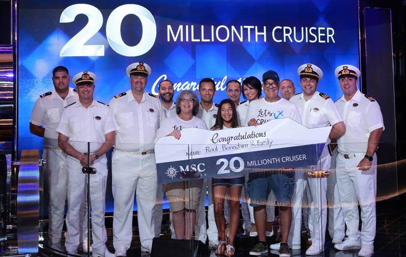 MSC Cruises, 20 milyonuncu misafiri için kutlama yaptı