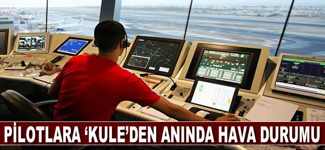 Pilotlara ‘kule’den anında hava durumu