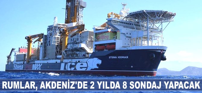 Rumlar, Akdeniz’de 2 yılda 8 sondaj yapacak