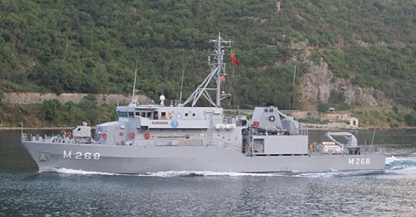 TCG Akçakoca, tatbikatta mayın buldu