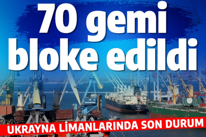 Yuriy Vaskov, limanlarda yaklaşık 76 adet yabancı geminin bloke edildiğini açıkladı.